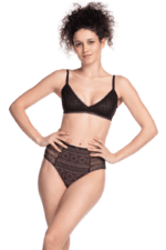 Πακέτο 2 Ψηλόμεσων Σλιπ: Μαύρο & Μαύρο με Μοτίβα - Κομψότητα και Άνεση