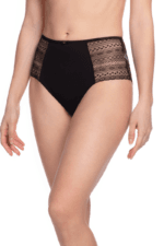 Πακέτο 2 Ψηλόμεσων Σλιπ: Μαύρο & Μαύρο με Μοτίβα - Κομψότητα και Άνεση - Image 2