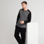 Ανδρική Plus Size Γκρι Πιτζάμα