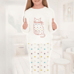 Παιδική Πιτζάμα "Χαριτωμένη Γατούλα" - Άνεση και Στυλ για Ήρεμα Όνειρα