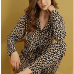 Γυναικεία Βελούδινη Leopar Πιτζάμα