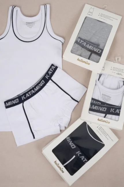 👕🩲Παιδικό Σετ Εσώρουχα Katamino - Φανέλα & Μπόξερ