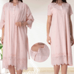 Σετ Νυχτικό με Ρόμπα Εγκυμοσύνης – Ιδανικό για τον Τοκετό