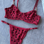 Σετ Εσώρουχα με Καρδιές και Διακοσμητικές Λεπτομέρειες "LOVE"