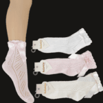 Παιδικές Δαντελωτές Κάλτσες Katamino Kids με Σατέν Φιόγκο