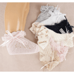 Βρεφικές Δαντελωτές Κάλτσες Katamino Baby με Φιογκάκι