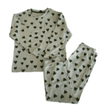Βαμβακερή Πιτζάμα με Καρδιές Πράσινη