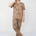 Παιδική Βαμβακερή Πιτζάμα για Αγόρια με Σχέδιο Χειριστήρια