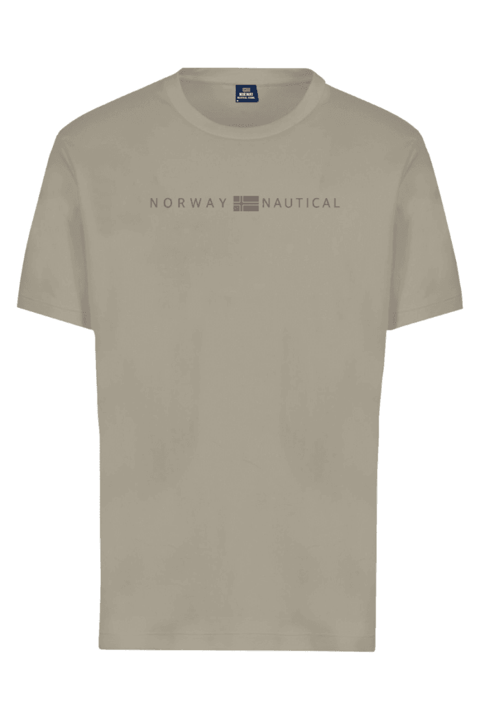 Ανδρική Κοντομάνικη Μπλούζα Narway Nautical – Rope Μπεζ - Image 1