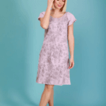 🌸 Γυναικείο Νυχτικό με Κουμπάκια και Λουλουδάτο Σχέδιο | Happy Family