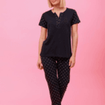 🌙 Γυναικεία Πιτζάμα με Πουά Happy Family