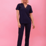 🌙 Γυναικεία Πιτζάμα με Κοντομάνικη Μπλούζα και Μακρύ Παντελόνι | Happy Family