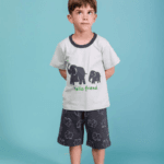 🐘 Παιδική Πιτζάμα "Hello Friend" – Happy Family