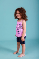 💜 Παιδική Πιτζάμα με Τιραντάκι "Kindness & Love" – Happy Family - Image 2