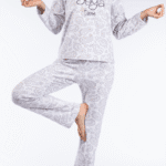 Γυναικεία Πιτζάμα Fleece Mellissa Brown – Γκρι