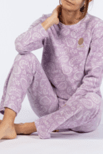 Γυναικεία Πιτζάμα Fleece Mellissa Brown – Λιλά - Image 2