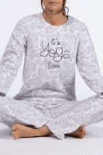 Γυναικεία Πιτζάμα Fleece Mellissa Brown – Γκρι - Image 2