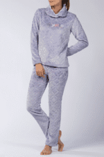 Γυναικεία Fleece Πιτζάμα "Mystic" - Mellissa Brown Lilac