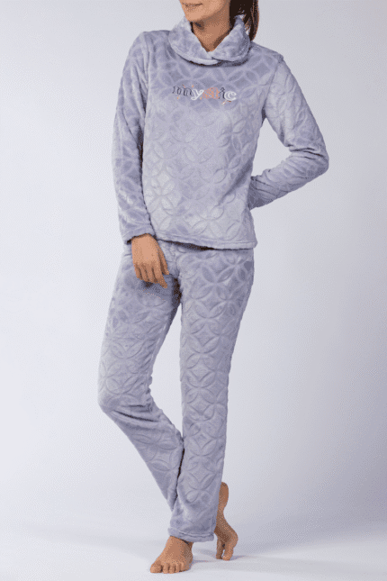 Γυναικεία Fleece Πιτζάμα "Mystic" - Mellissa Brown Lilac