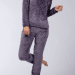 Γυναικεία Fleece Πιτζάμα "Mystic" - Mellissa Brown Deep Purple