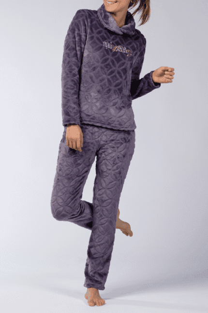 Γυναικεία Fleece Πιτζάμα "Mystic" - Mellissa Brown Deep Purple