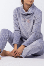 Γυναικεία Fleece Πιτζάμα "Mystic" - Mellissa Brown Lilac - Image 2