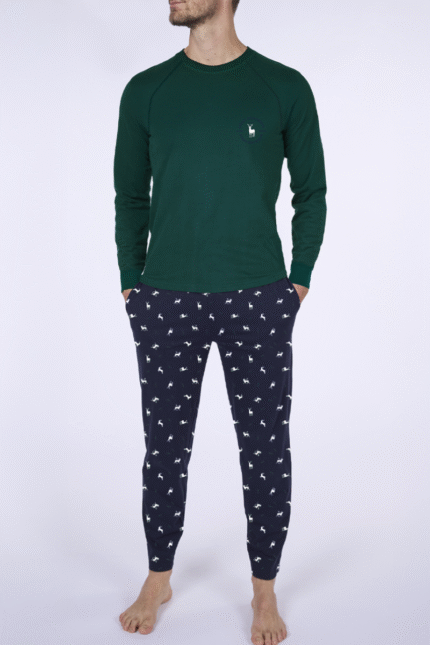 Ανδρική Πιτζάμα με Σχέδιο Ελαφάκι