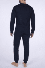 Ανδρική Ζεστή Πιτζάμα Πλεκτή με Fleece - Image 4