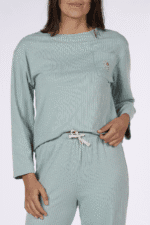 Γυναικεία Πιτζάμα Μακρυμάνικη Πράσινη - Image 2